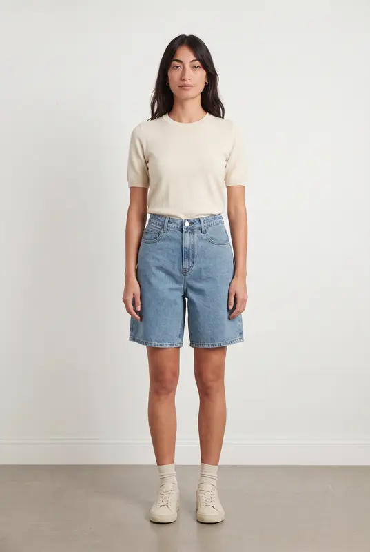 Bermuda Bleu - Taille M/38