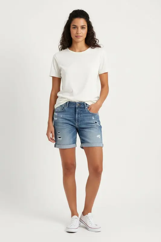 Bermuda Bleu - Taille XS/34