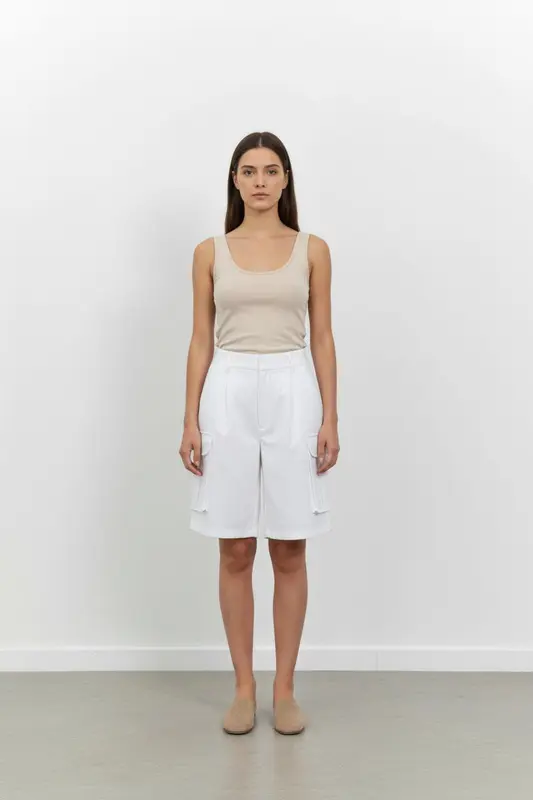 Bermuda Cargo Blanche - Taille S/36