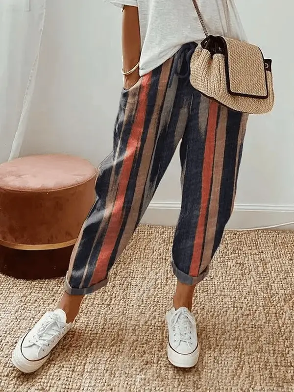 Bianca - Pantalon ample Bianca elégant et confortable, parfait pour l'été
