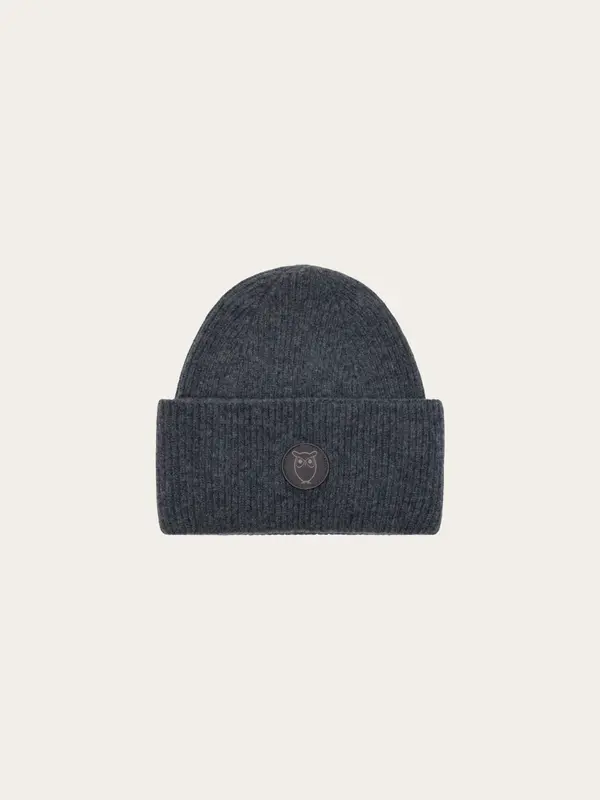 Big rib beanie - Dark Grey Melange