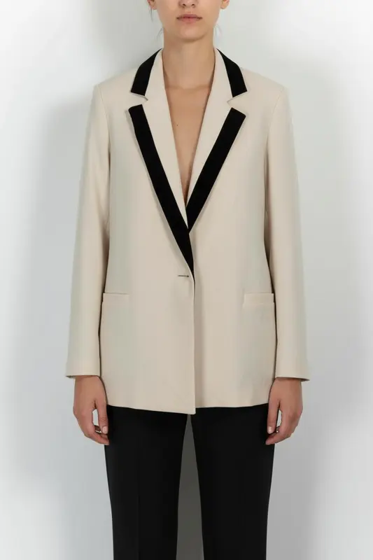 Blazer Beige et Noir - Taille S/36