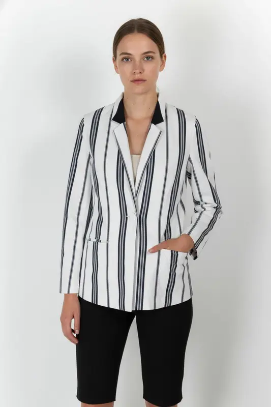 Blazer Blanc et Noir - Taille XS/34