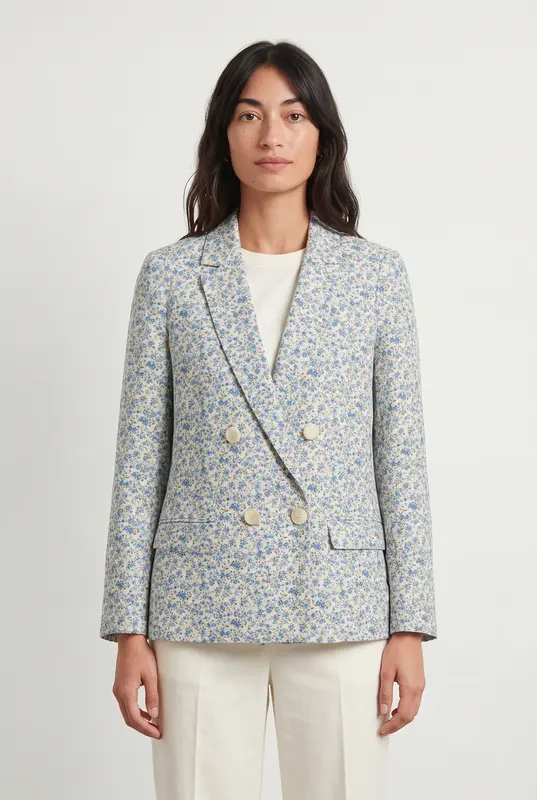Blazer Bleu et Blanc - Taille S/36