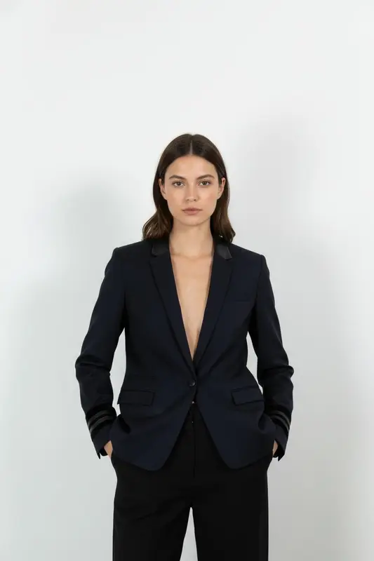 Blazer Bleu et Noir - Taille S/36