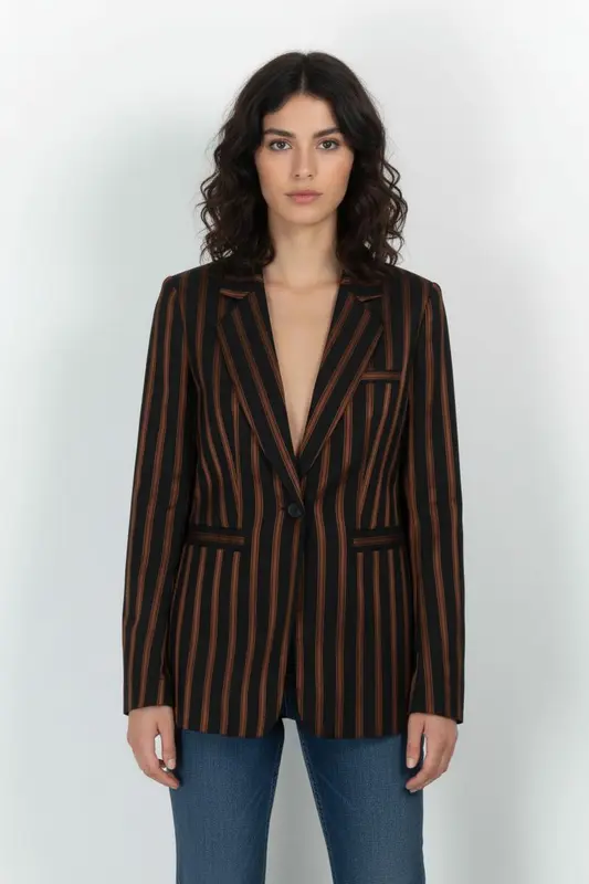 Blazer Noir et Marron - Taille XS/34