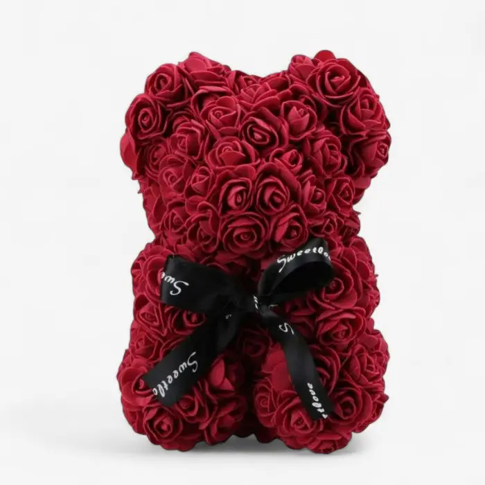 BloomBear – Ours décoratif en roses