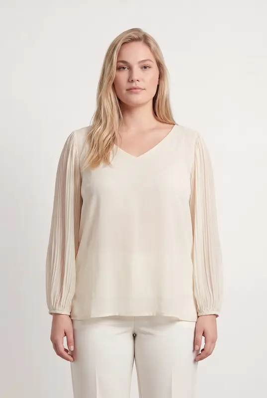 Blouse Beige - Taille XXXL/46