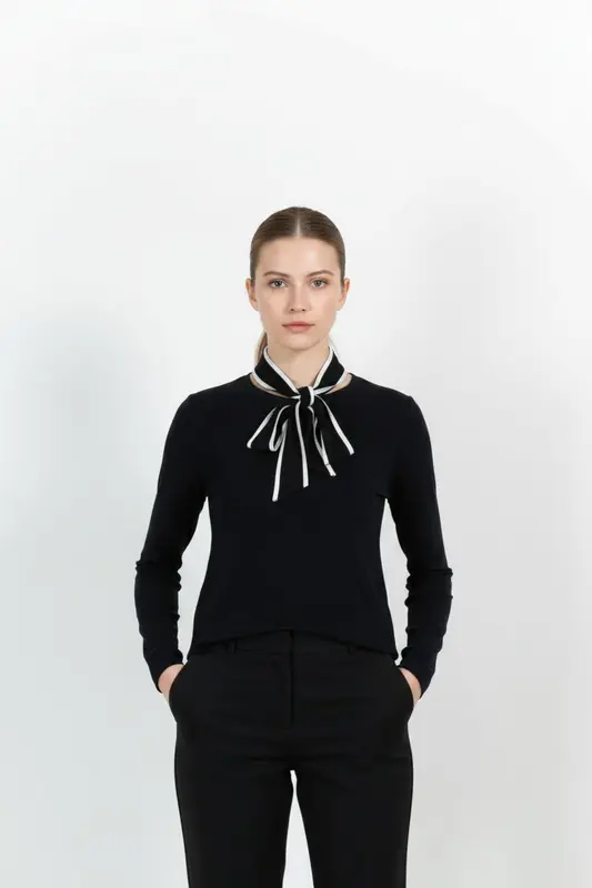 Blouse Bleu et Blanc - Taille S/36