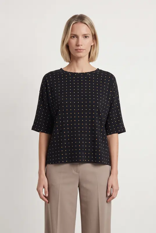 Blouse Bleu et Jaune - Taille M/38
