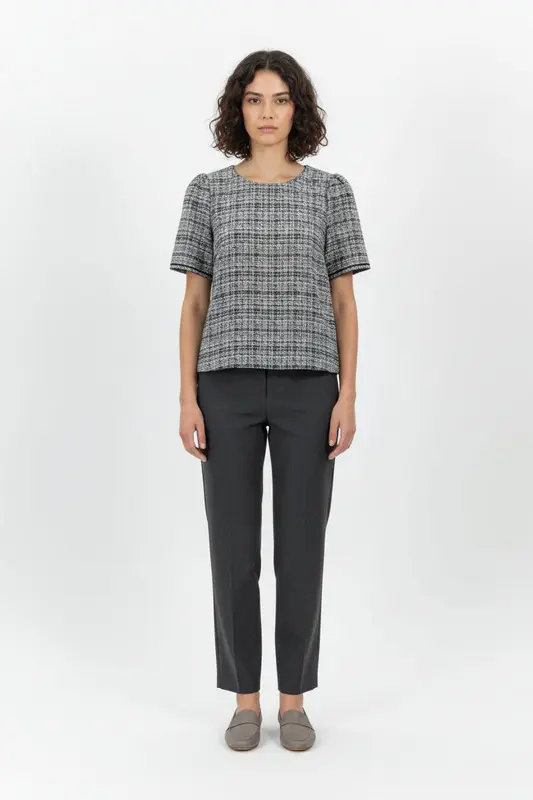 Blouse Bleu et Noir - Taille M/38