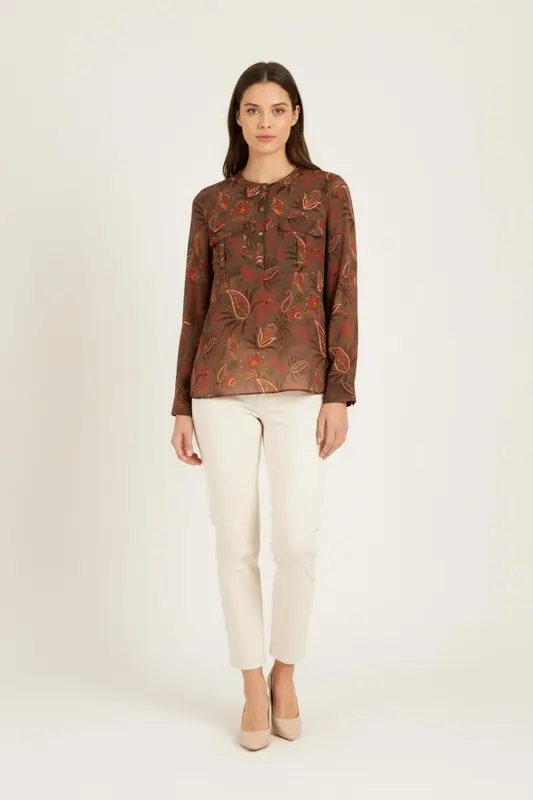 Blouse bordeaux - Taille M/38