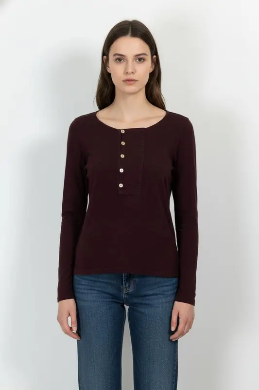 Blouse Bordeaux - Taille XS/34