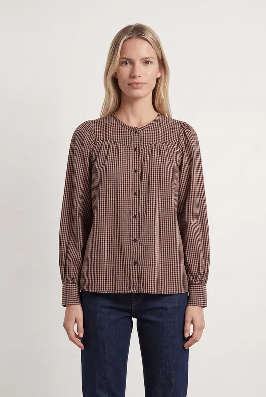 Blouse Carreaux Roses et Noirs - Taille S/36