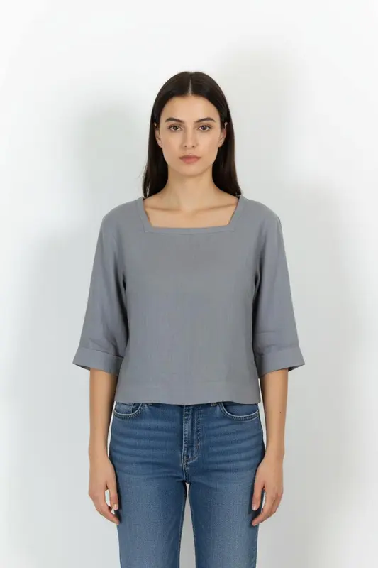 Blouse Grise - Taille S/36