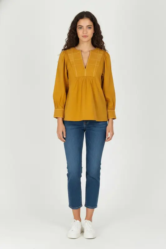 Blouse Jaune - Taille M/38