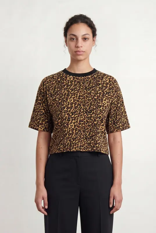 Blouse Marron et Noir - Taille L/40