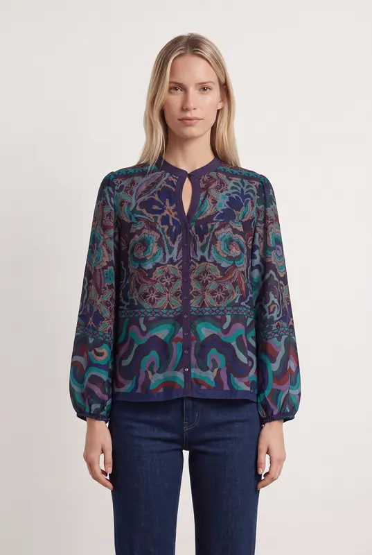 Blouse Multicolore - Taille T.U.