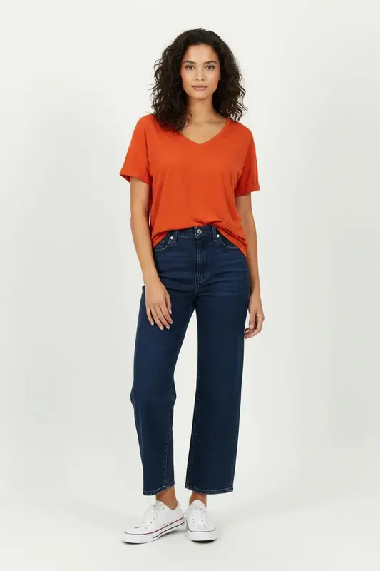 Blouse Orange - Taille S/36