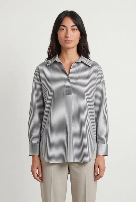 Blouse Rayée Bleue et Blanche - Taille S/36