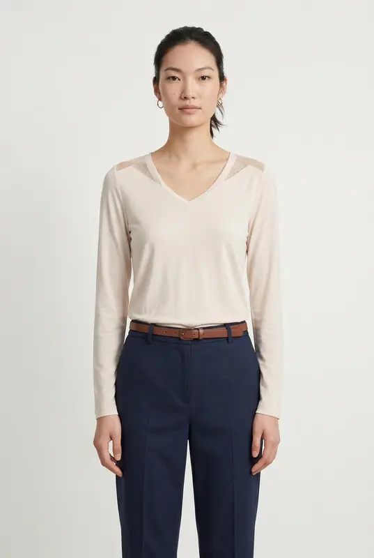 Blouse rose clair - Taille S/36