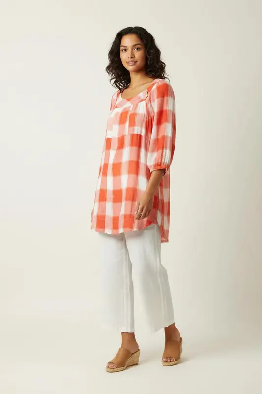 Blouse Rouge et Blanche - Taille M/38