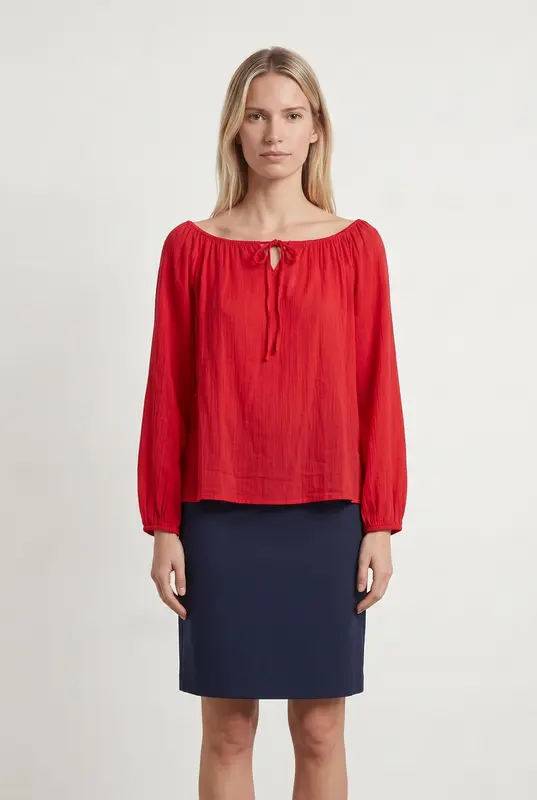 Blouse Rouge - Taille T.U.