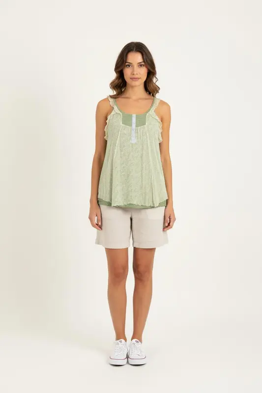Blouse Verte - Taille T.U.