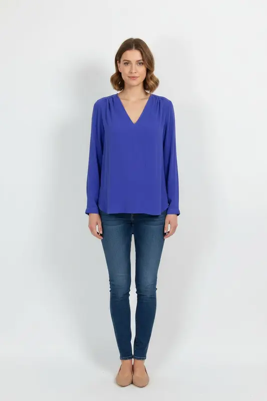 Blouse Violette - Taille L/40
