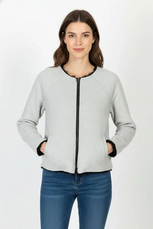Blouson Beige et Noir - Taille S/36