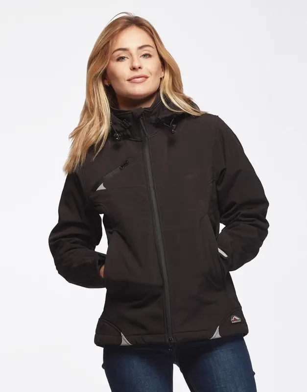 Blouson femme softshell ultra-technique noire CÔME