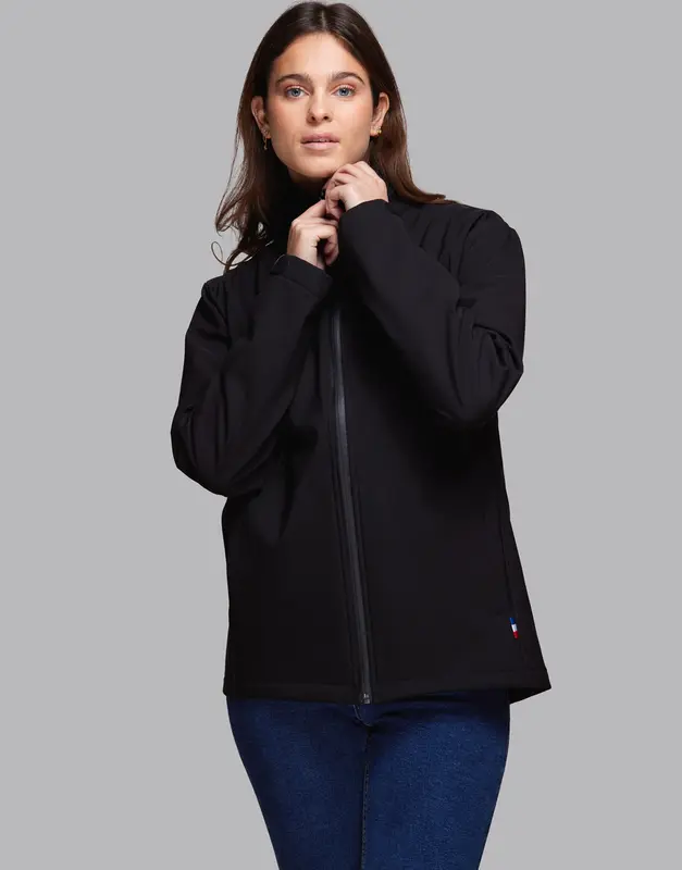 Blouson Softshell Femme En Polyester Recyclé Made In France SALEVE