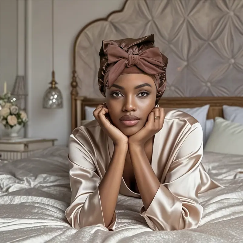 Bonnet de Nuit Luxueux en Satin