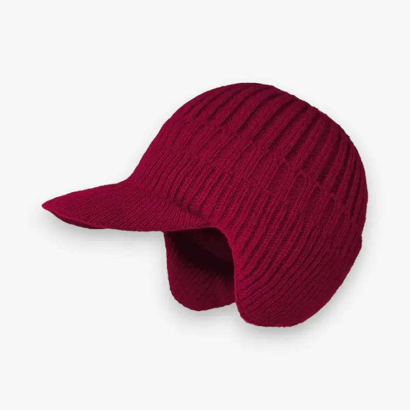 Bonnet doublé polaire avec visière et rabats d’oreilles