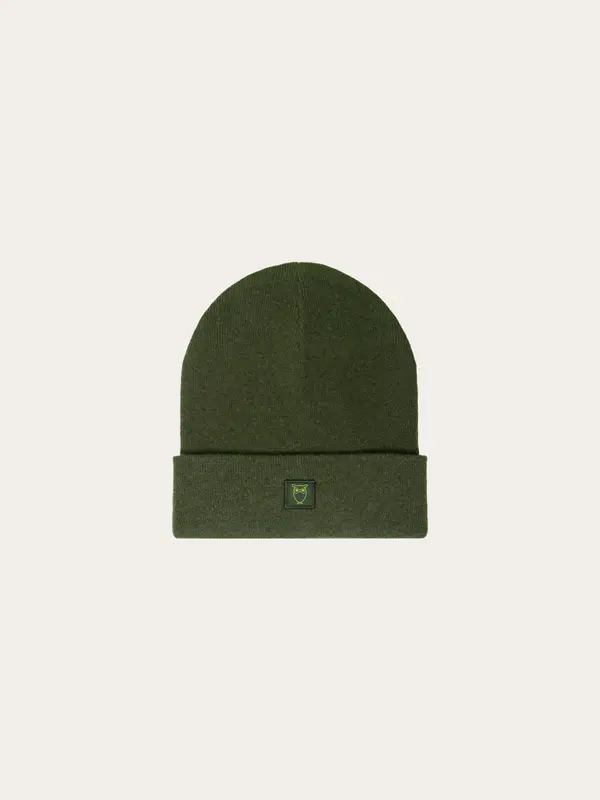 Bonnet en laine à double épaisseur - Forest Night
