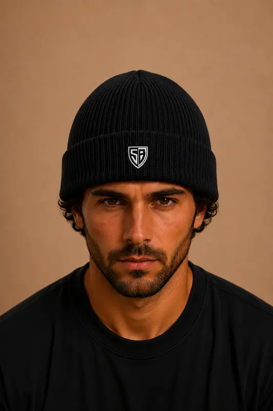 Bonnet noir Stade B.