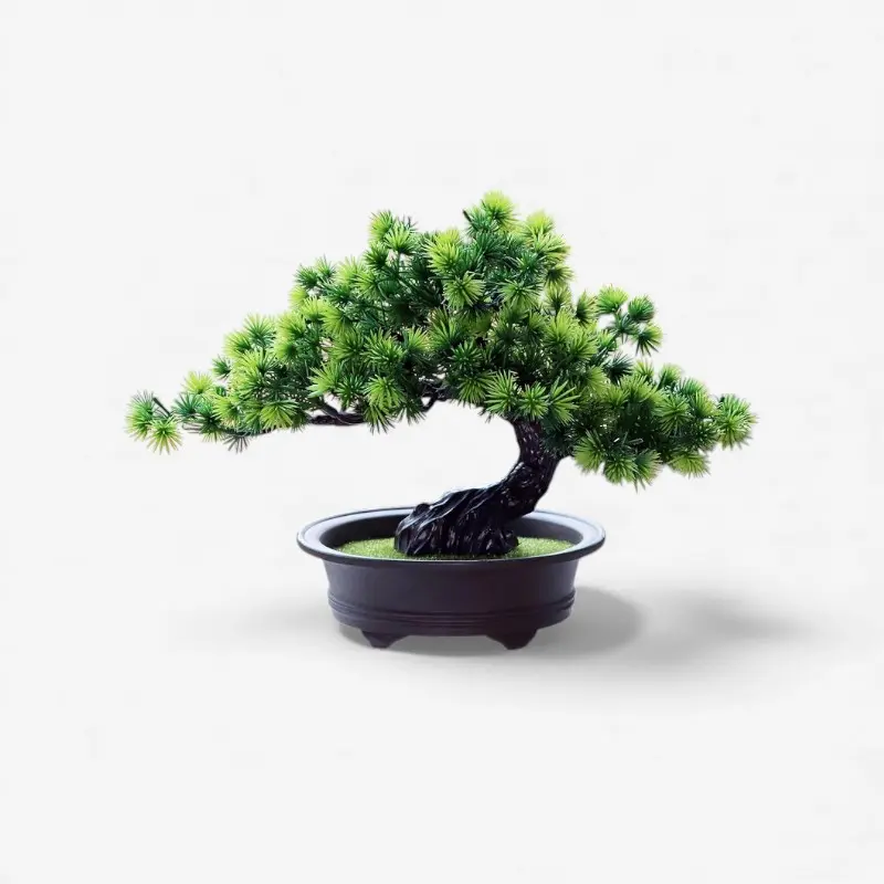 Bonsaï artificiel persistant avec pot noir