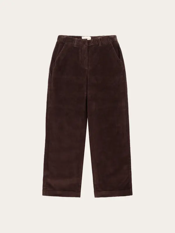 Bora wide corduroy pant - Chocolate Torte