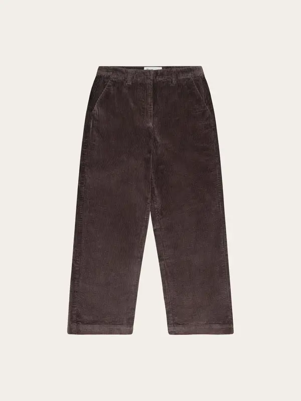 Bora wide corduroy pants - Chocolate Torte