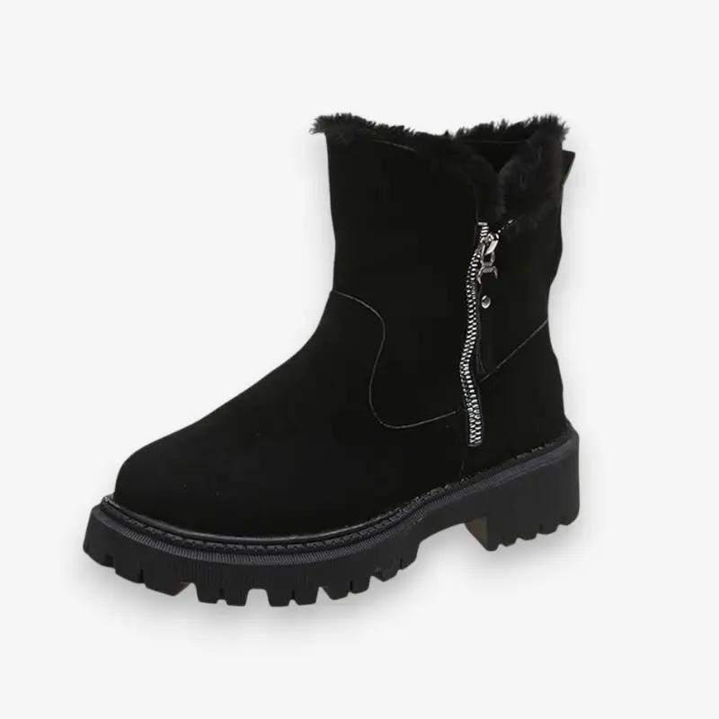 Bottes à boucle avec zip latéral