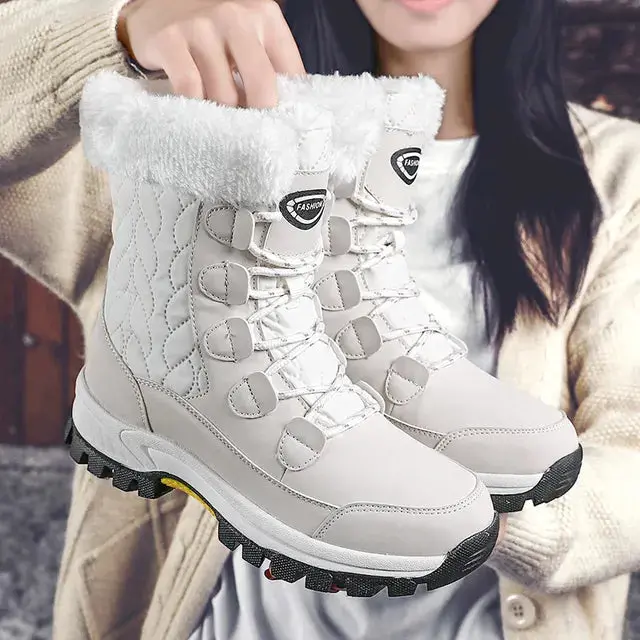 Bottes de neige antidérapantes pour femmes