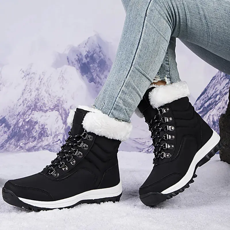 Bottes de neige femme doublure chaude