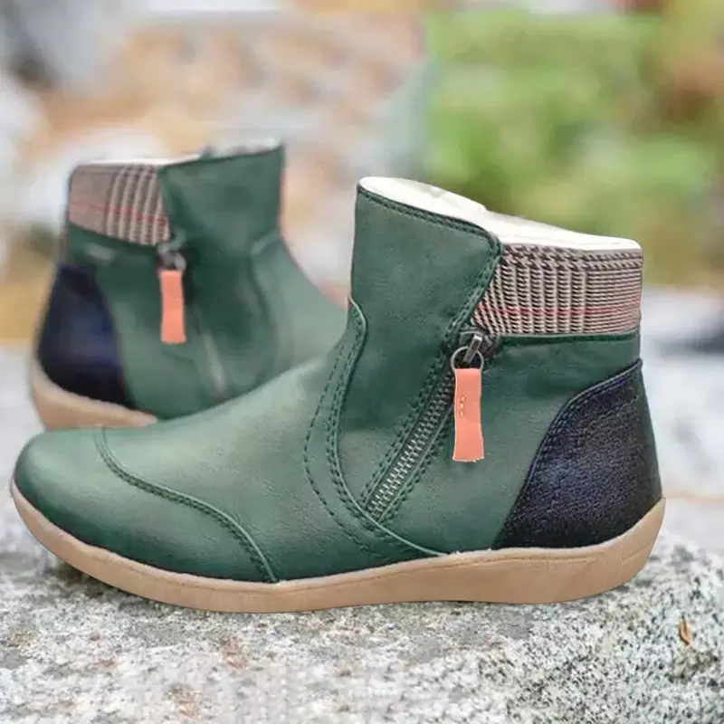 Bottes de neige hiver talon plat bout rond