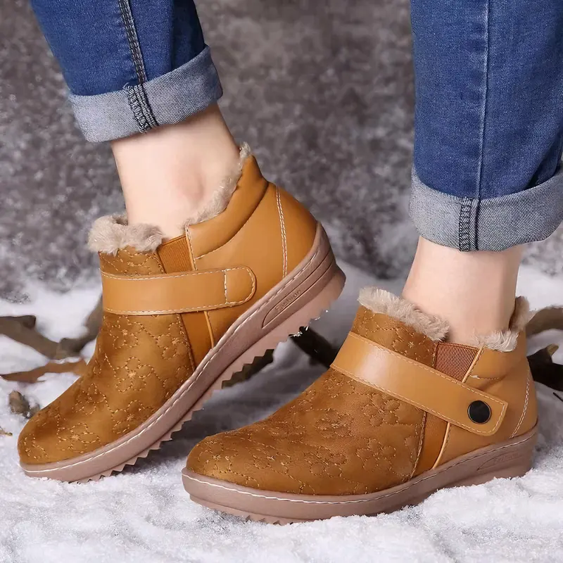 Bottes d'hiver élégantes pour femmes avec semelle antidérapante