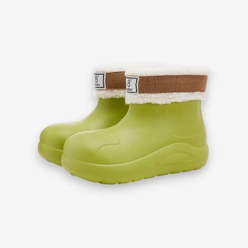 Bottes doublées polaire bout rond