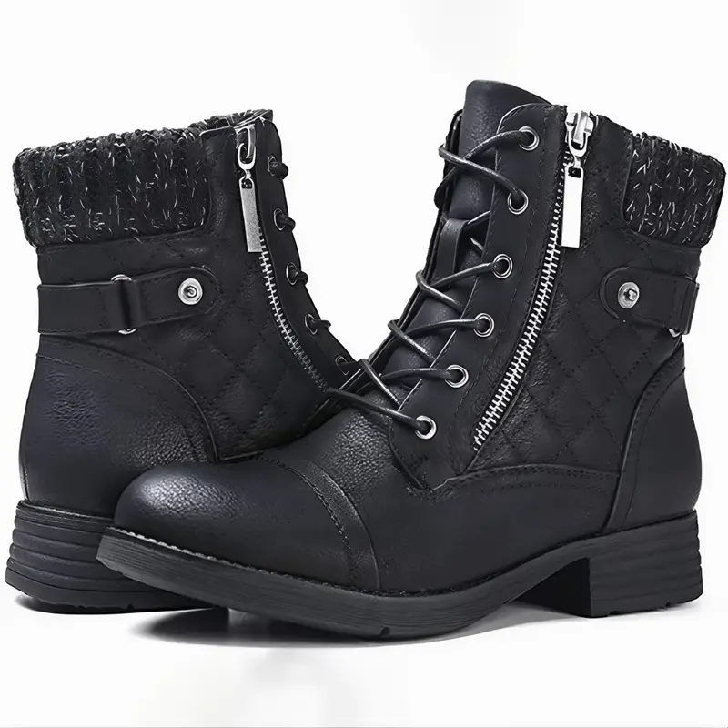 Bottes élégantes avec semelle intérieure coussinée