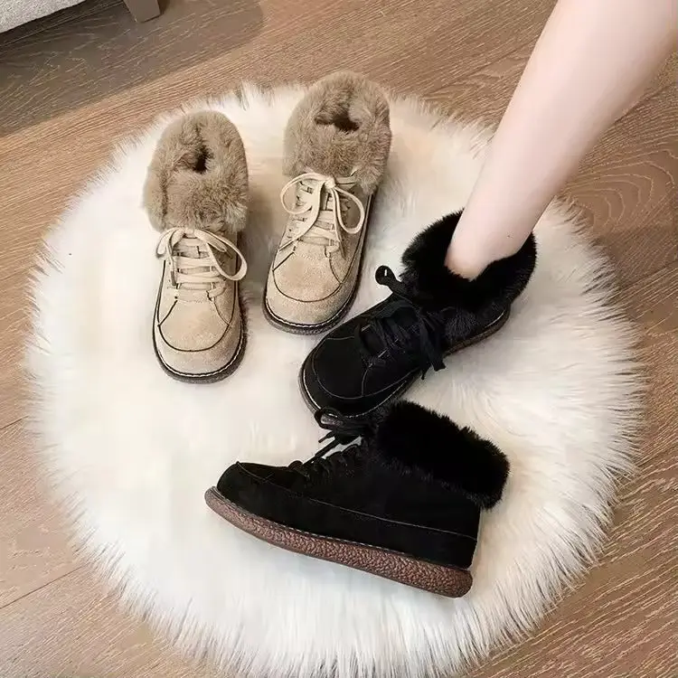 Bottes femme doublure chaude confortable