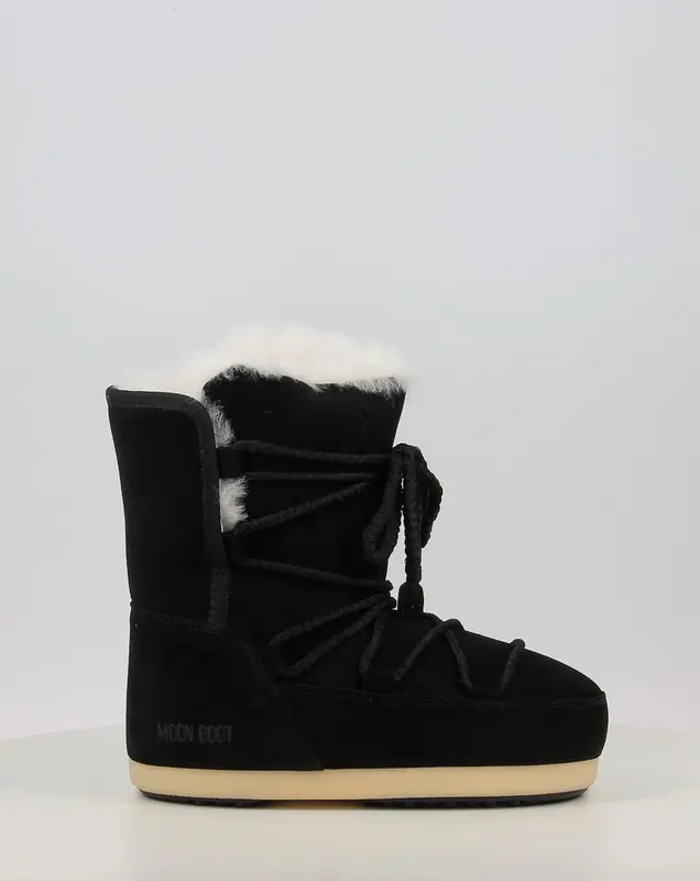 Bottes MOON BOOT MB EVX BOOT SUEDE / SHEARLING noir