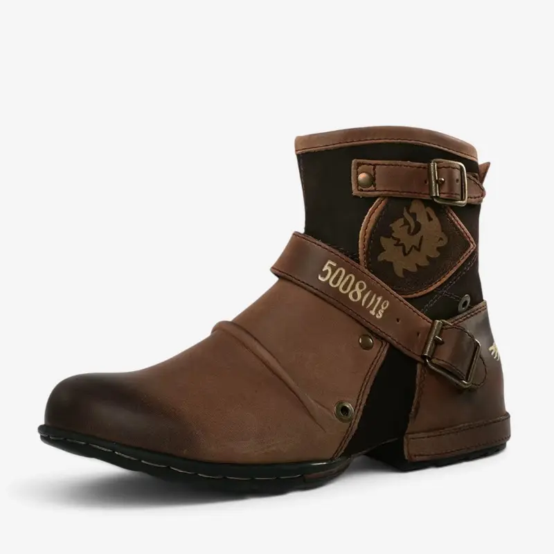 Bottes pour hommes vintage avec boucle
