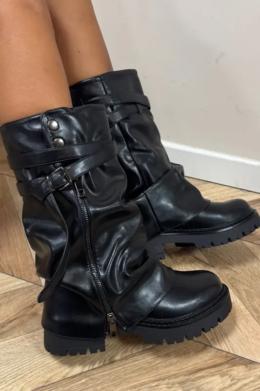 Bottines Femme Guêtres à Zip - Style Urbain Moderne Premium
